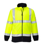 FR31 - Modaflame Fleece Hi-Vis Contrast FR Jacket Yellow